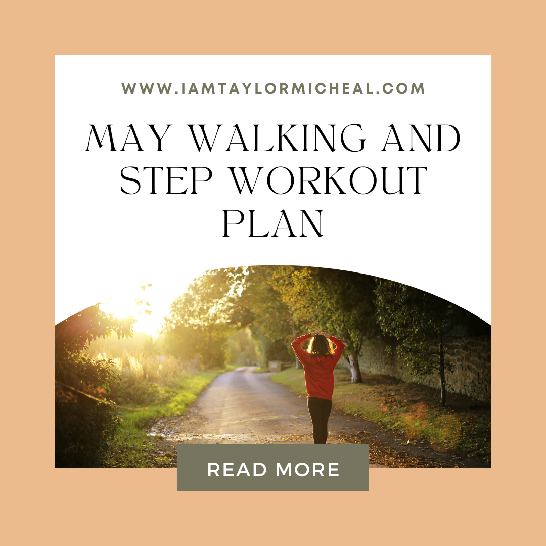 may walking and step workout plan